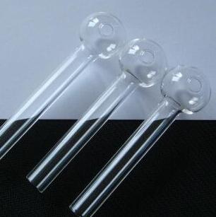 Free shipping all over the world glass pipe Transparent color pot straight