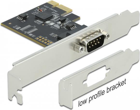 DeLOCK PCI Express Card to 1 x Serial RS-232 - Serieller Adapter - PCIe 2,0 Low-Profile - RS-232 x 1 - Schwarz (90000)