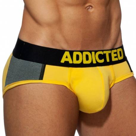 Addicted Spacer Brief - Yellow - Grey M
