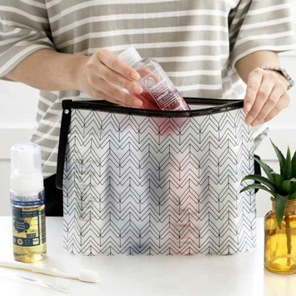 women cosmetic bags pvc toiletry bags fashion clear travel organizer necessary beauty case makeup bag bath wash make up box