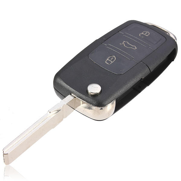 3 Buttons Key Keyless Remote Shell Case Uncut Blade For VW Golf Jetta