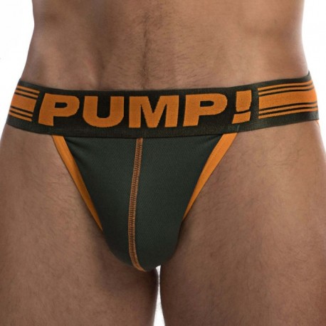 Pump! Squad Free-Fit Jock Strap - Khaki S