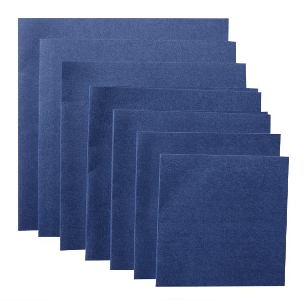 7 verschiedene Karten & 7 passende Umschläge, nachtblau