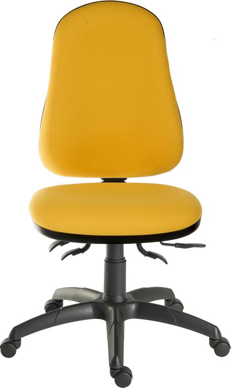 Yellow Ergonomic Office Chair 4 Lever