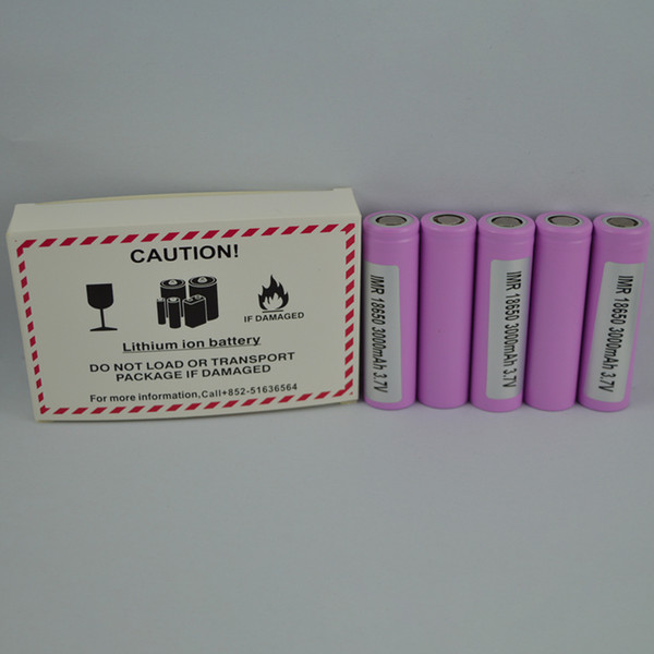 100% 30q 18650 rechargeable power battery with 3000mah 30a max high drain li-ion 18650 batteries with samsung ing