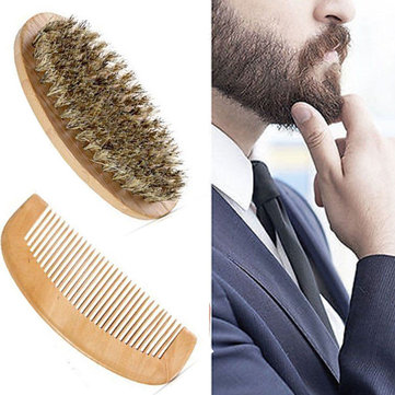 Beard Brush Comb Kit