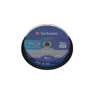 Verbatim Blu-Ray-Disk - 10 x BD-R DL - 50GB 6x - Spindel - Speichermedium (43746)