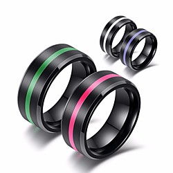 Band Ring Classic White Purple Pink Silicone Resin Creative Stylish Simple Classic 1pc 7 8 9 10 11 / Men's Lightinthebox