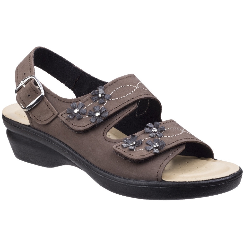 Fleet & Foster Womens/Ladies Amaretto Touch Fastening Leather Sandals UK Size 7 (EU 40  US 9)