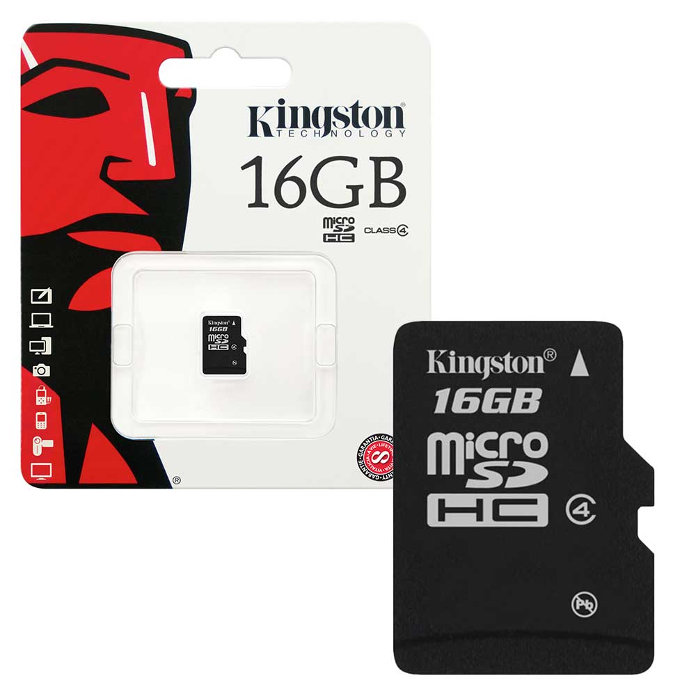 Kingston Micro SD SDHC Memory Card Class 4 - 16GB