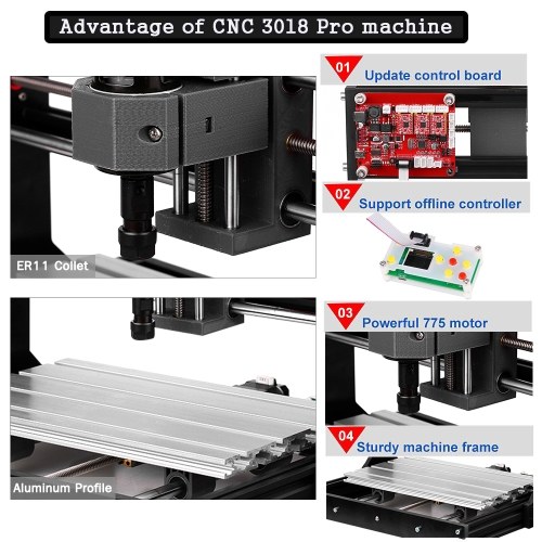 Versión de actualización CNC 3018 Pro GRBL Control DIY Mini CNC Machine