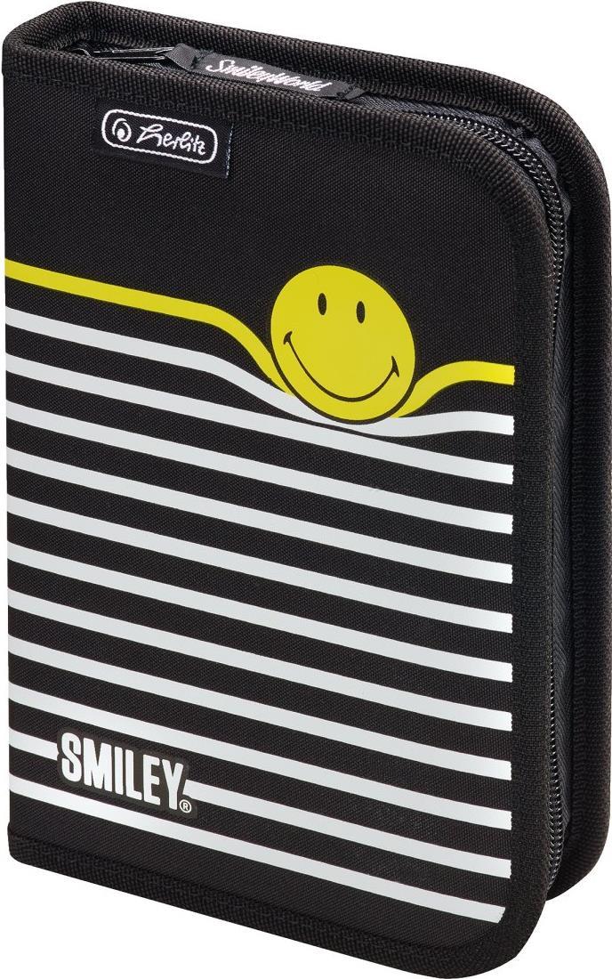 Herlitz Smiley B&Y Stripes Hard pencil case Polyester Schwarz - Weiß - Gelb (50015405)