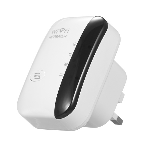 Amplificateur de Signal WiFi 300M Répéteur WiFi sans fil Prolongateur de portée WiFi avec 2 antennes internes pour bureau à domicile Blanc UK Plug