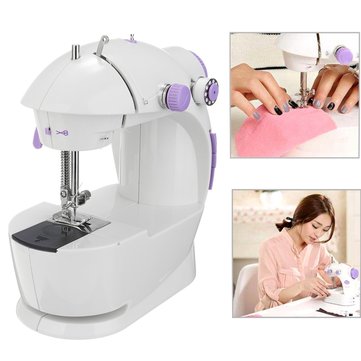 Mini Household Electric Sewing Machine Multifunction Portable Double Stitch Sewing Tool