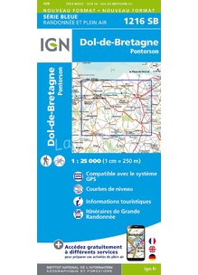 Carte 1216SB PONTORSON DOL-DE-BRETAGNE