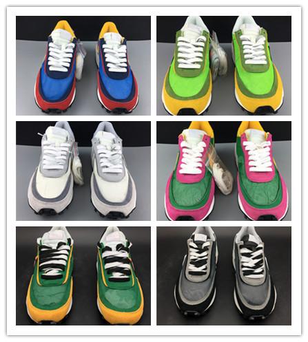 Wholesale with box 2019 New red blue green grey men women Running Casual shoes outdoor trainers top quality free shipping size 5.5-12