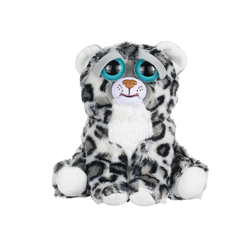 Feisty Pets Lethal Lena Feisty Films Adorable Plush Stuffed Toy Polar Snow Leopard Turns Feisty with a Squeeze