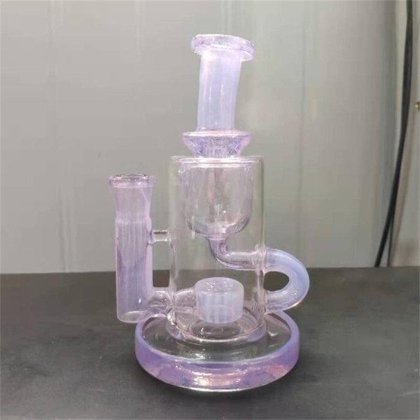 New Arrival 14.5mm joint Dab Rig Smoking Water 6.69 Inch glass water bongs Seed Of Life Perc rigs