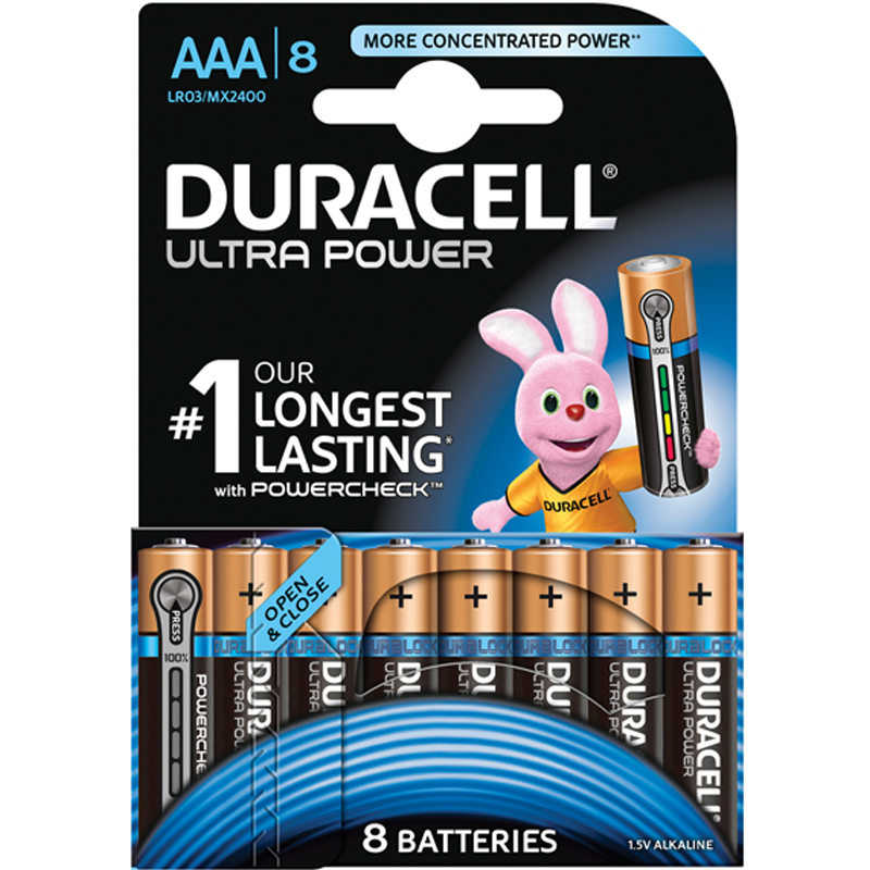 Duracell Ultra 8 x AAA Batteries