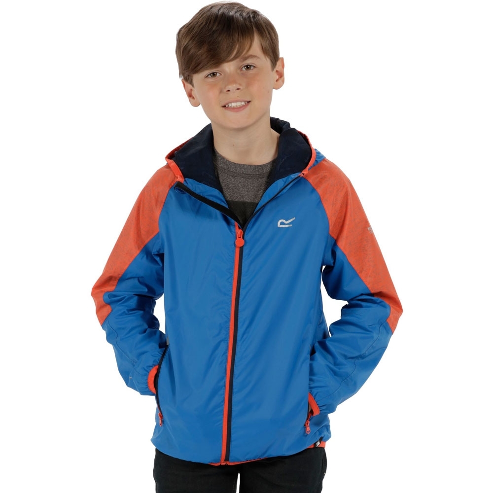 Regatta Boys & Girls Teega Waterproof Light Breathable Coat Jacket 9-10 Years - Chest 69-73cm (Height 135-140cm)