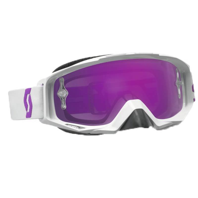 Scott Tyrant White Chrom Works 2320281 MX Goggles White Purple One Size