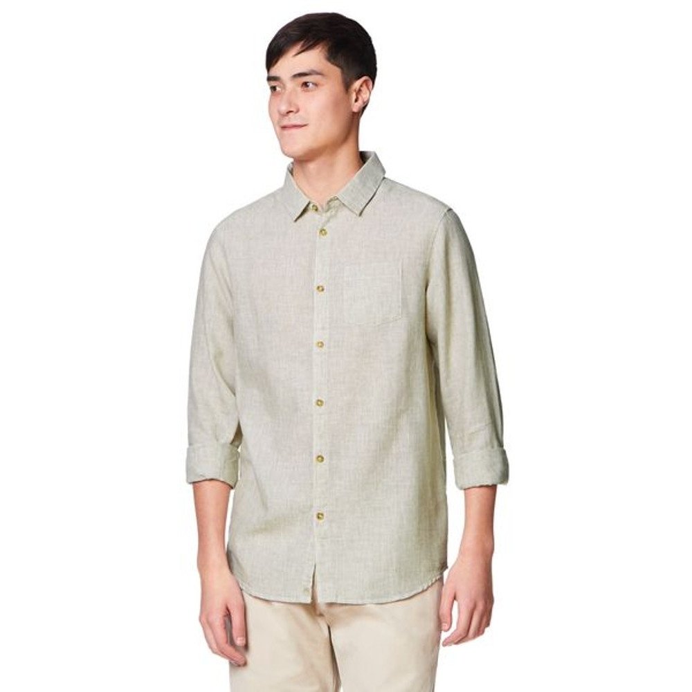 Craghoppers Mens Porter Long Sleeve Wicking Summer Linen Shirt S - Chest 38' (97cm)