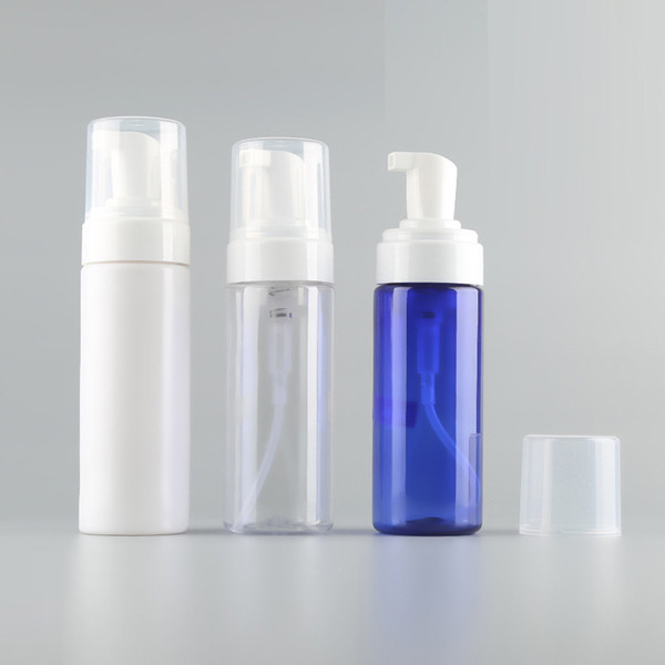 150ML 5oz Clear Plastic Foamer Liquid Soap Pump Bottle Travel Size Empty Mousse Foaming Soap Dispenser For Cosmetic Facial Cleanser