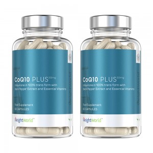 CoQ10 Plus - Complement Naturel pour les Performances Cerebrales et Immunitaires - 60 Capsules - 2 P