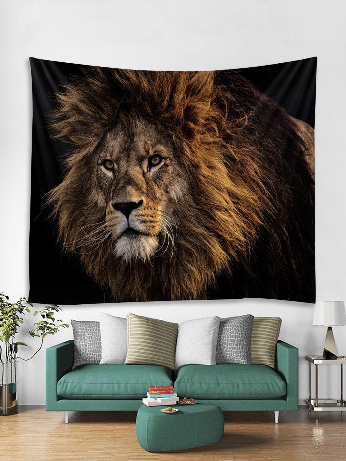 Lion Print Tapestry Wall Hanging Art Decor