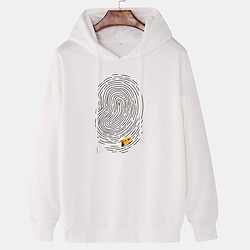 Men's Hoodie White Yellow Hooded Geometric Graphic Prints Sports  Outdoor Daily Sports Hot Stamping Basic Streetwear Casual Spring   Fall Clothing Apparel Hoodies Sweatshirts  miniinthebox