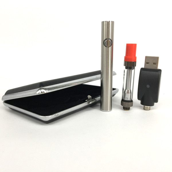 For extract shatter oil pens Amigo Liberty V9 Top Filling Vaporizer pen 510 Cartridge USB charger Preheat battery in Leather case