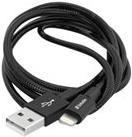 Verbatim Stainless Steel Sync & Charge Lightning - USB-Kabel - USB (M) bis Lightning (M) - 1,0m - Schwarz (48858)