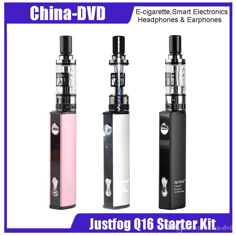 Original Justfog Q16 900mAh E Cigarette Starter Kit 16mm Diameter J-easy 9 VV Battery 2ml Juice Capacity