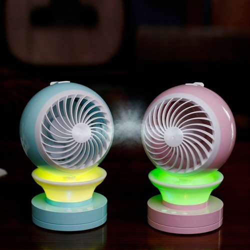Mini USB Desk Fan Misting Fan 2-speed Fan with Mist Spraying Function Air Conditioning Moisturizing Fan Humidifier