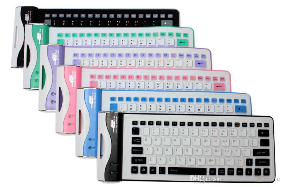 Hot Explosive Electronic Products Silent Keyboard Waterproof Silent Foldable Silicone Keys