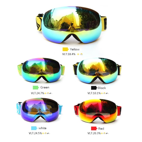 Winter Ski Goggles UV400 Protection Dual Lens Snowboard Goggles Spherical Snow Skating Skiing Sports Goggle Detachable Lens Goggles
