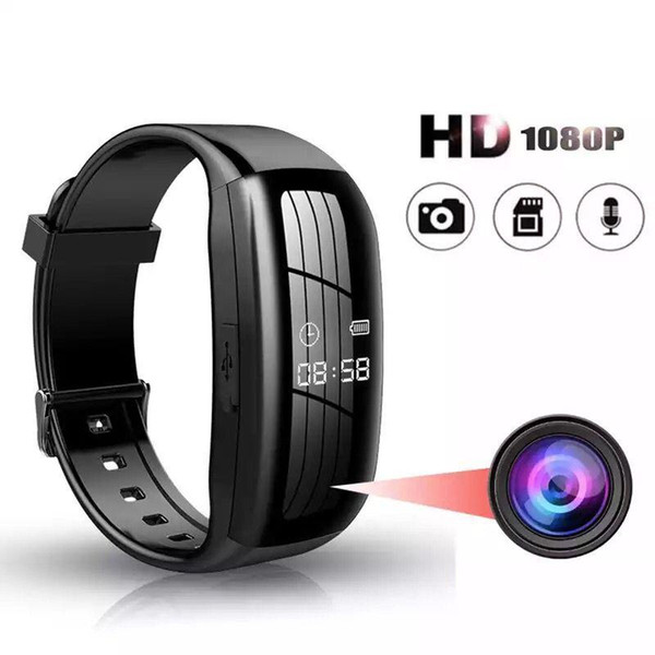 New Color Screen HD 1080P Passometer Cam Camera Voice Video Photo Recording Sport Tracker SmartBand Wristband Smart Band