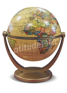 Globe GLOBE 10 CM TOURNANT ANTIQUE