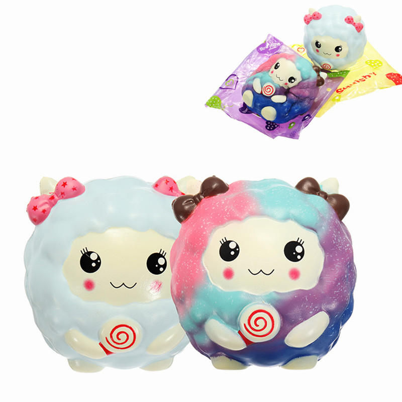 Squishy Sheep Lamb 12cm Cute Slow Rising Original Packaging Random Face Collection Gift Decor Toy