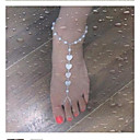 Hot Fashion Translucent Imitation Pearl heart-shaped Barefoot Sandals1pc