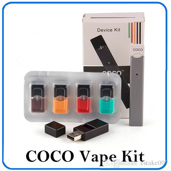 COCO SMOKING Vape Pen 220mAh Battery Ultra Portable Vape Pen Starter Kit Vaporizer Kits For V-2 Vapor Pod Cartridge 0268066