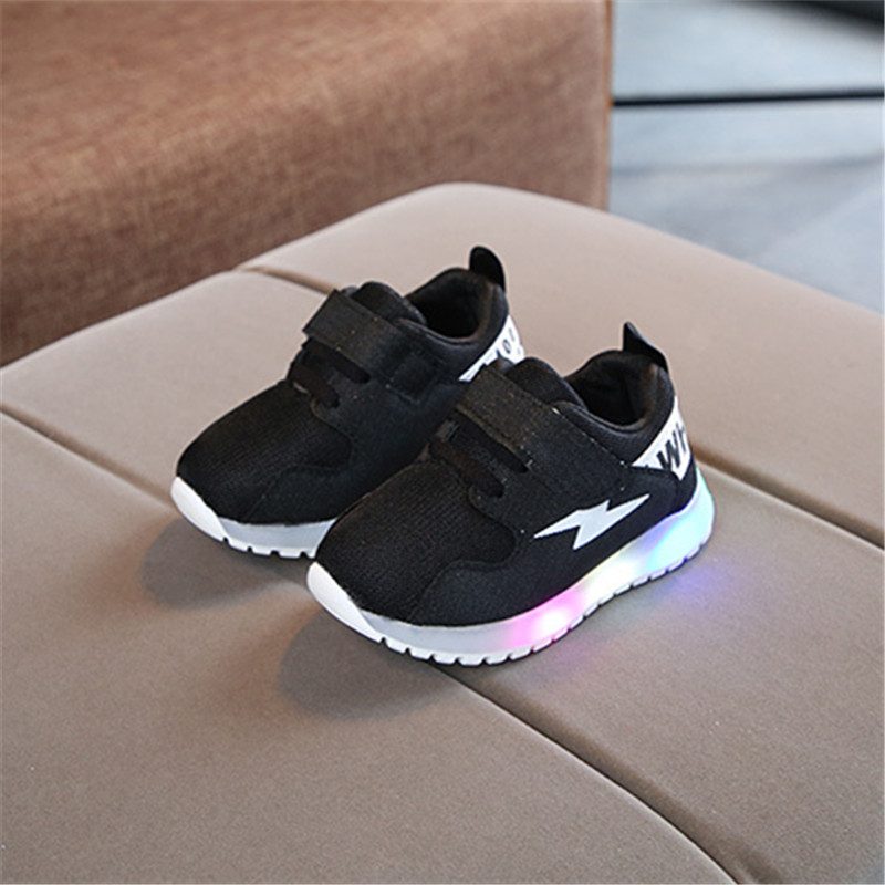 Baby / Toddler Lightning Print LED Sport Shoes