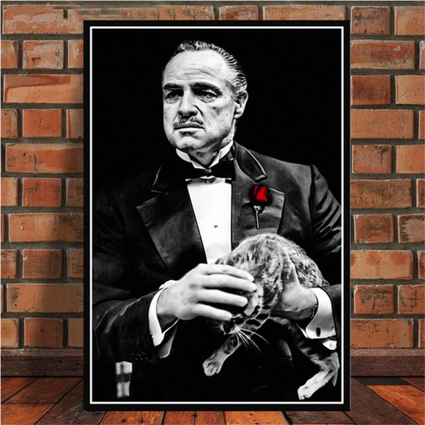 posters and prints the godfather movie marlon brando al pacino poster wall art picture canvas painting for room home decor