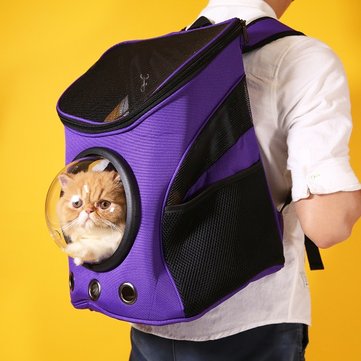 Dog Cat Astronaut Capsule Backpack Pet Carrier Box