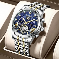 POEDAGAR Men Watch Top Brand Luxury Automatic Mechanical Watches Waterproof Luminous Business Stainless Stain Men's Wristwatch Lightinthebox