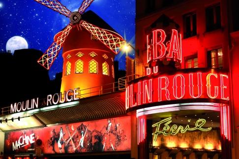 Seine Dinner Cruise, Eiffel tower by night, Moulin Rouge Show with Champagne