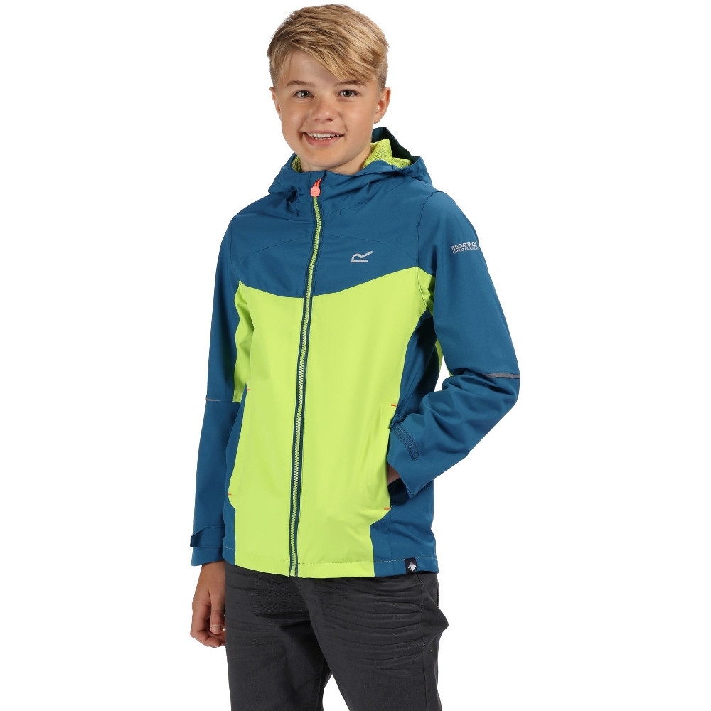 Regatta Boys & Girls Hipoint Strtch IV Waterproof Jacket 3-4 Years - Chest 55-57cm (Height 98-104cm)