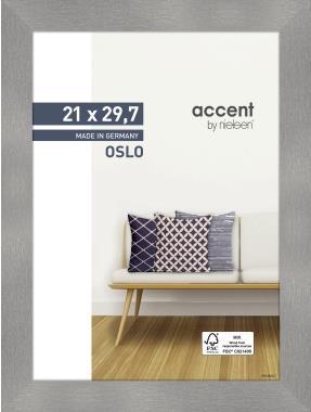 Accent Oslo 21x29.7 MDF/Holz silber DIN A4 299277 (299277)