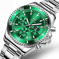 Olevs Watch For Men Luxury Stainless Steel Men Quartz Wristwatches Sports Waterproof Dive Green Wristwatch Men'S Watches 2870 Christmas Gifts Lightinthebox