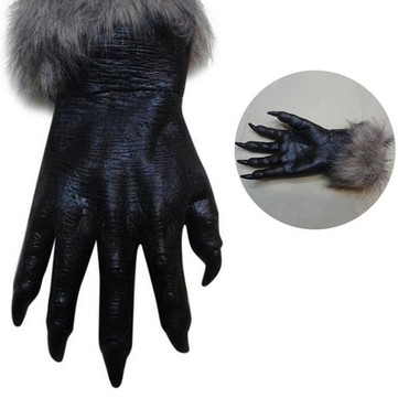 Classic Halloween Werewolf Wolf Paws Claws Cosplay Gloves Creepy Horror Devil Costume Party